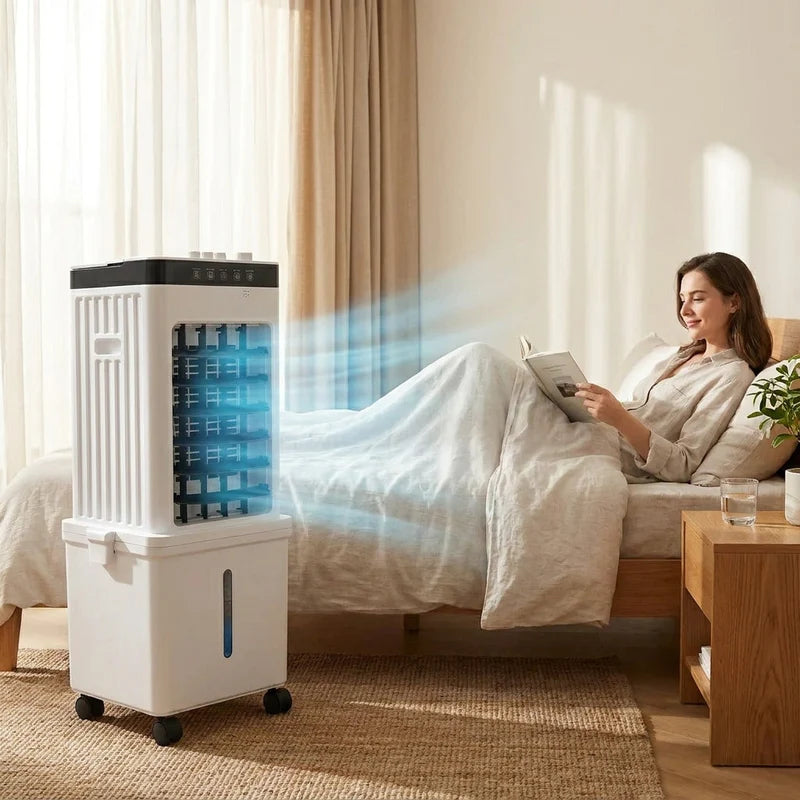 Portable Air Cooler Dehumidifier Fan - 3-in-1 Home Cooling Device