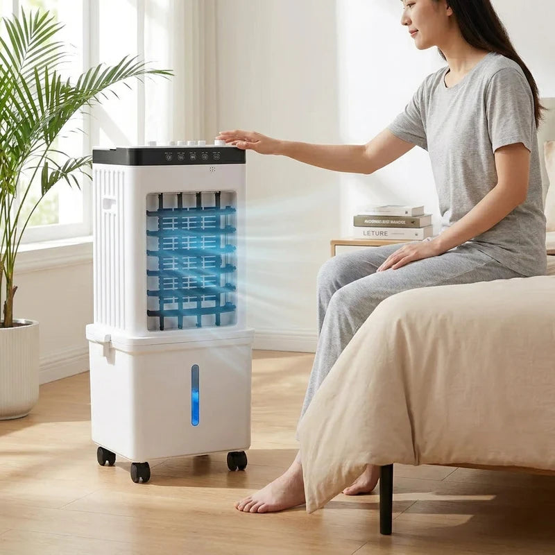Portable Air Cooler Dehumidifier Fan - 3-in-1 Home Cooling Device