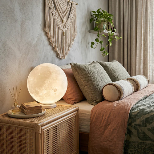 3D Moon Lamp Table LED Dimmable Bedside Night Light Bedroom Home Decor
