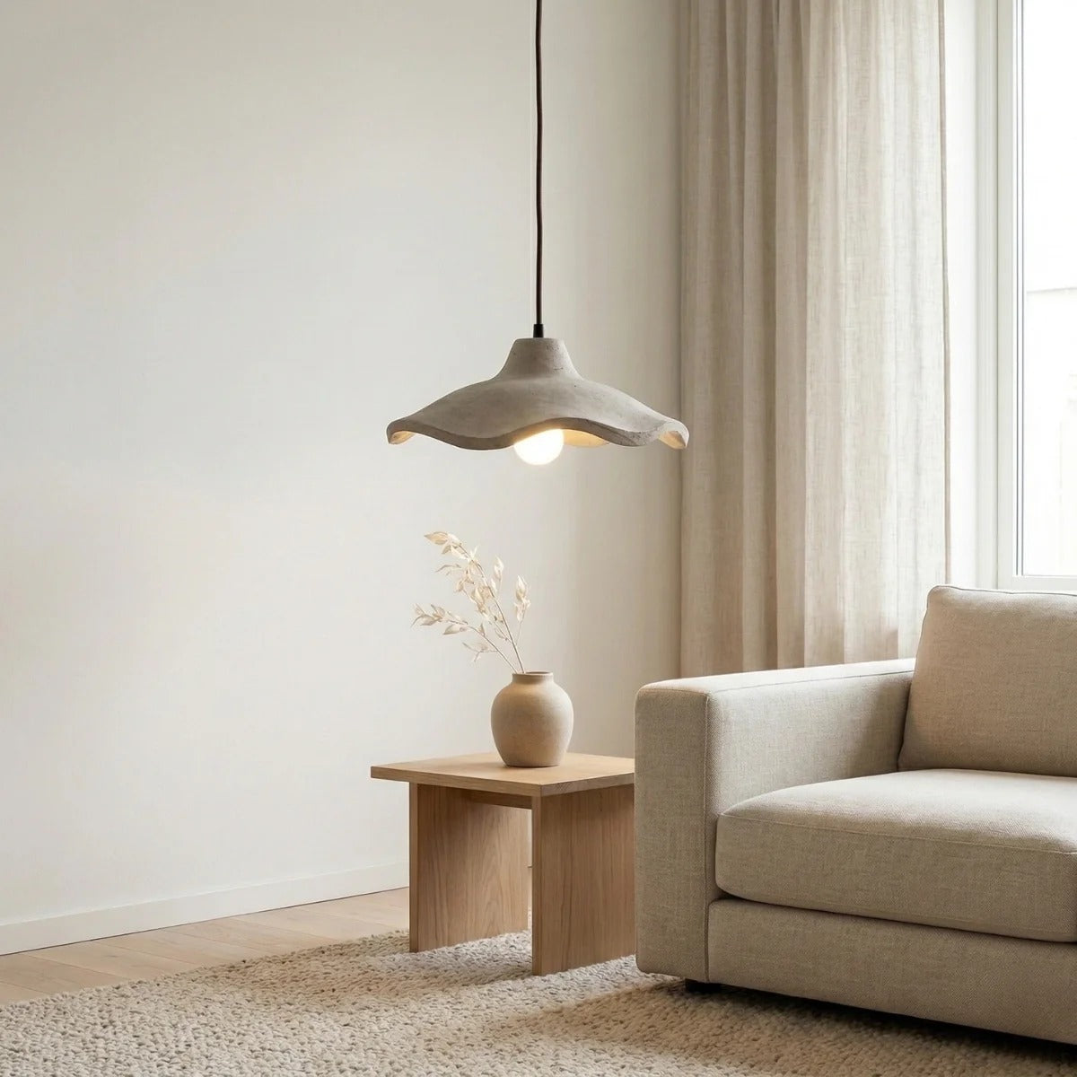 Organic Cement Pendant Lamp