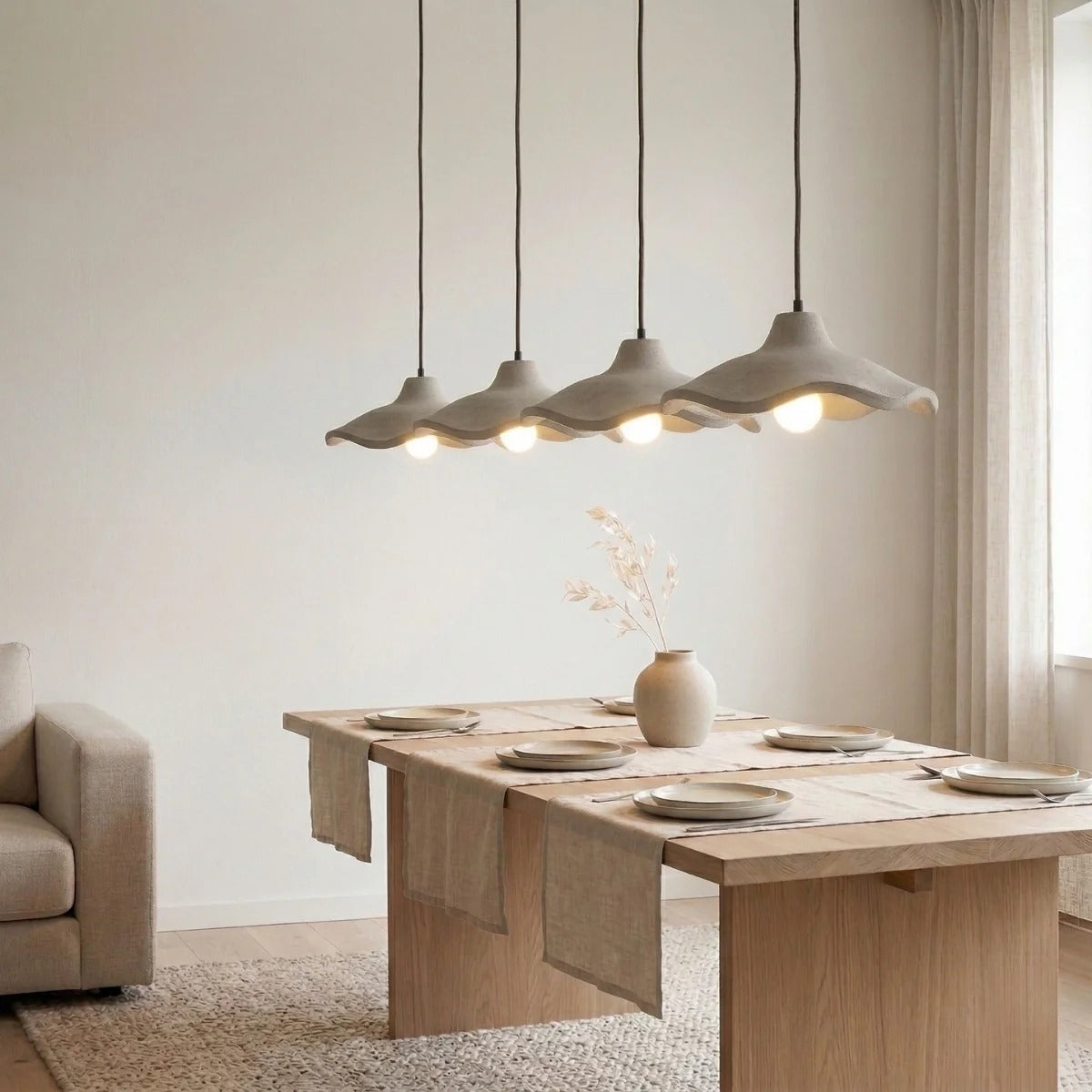 Organic Cement Pendant Lamp