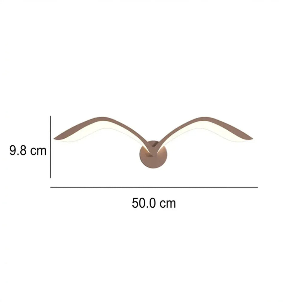 Nordic Minimalist Seagull 1-Light LED Wall Sconce Lamp