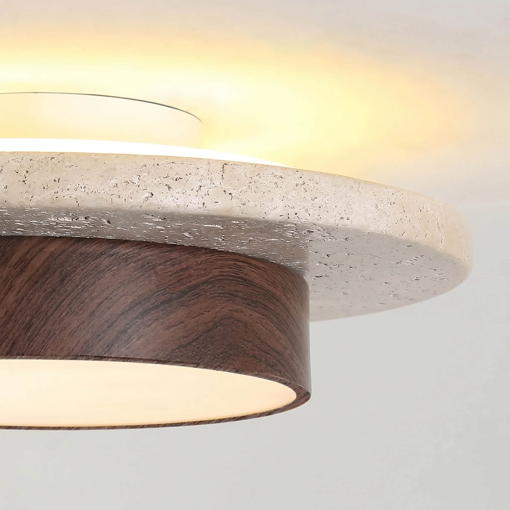 Nordic Wood LED Flush Mount Ceiling Light