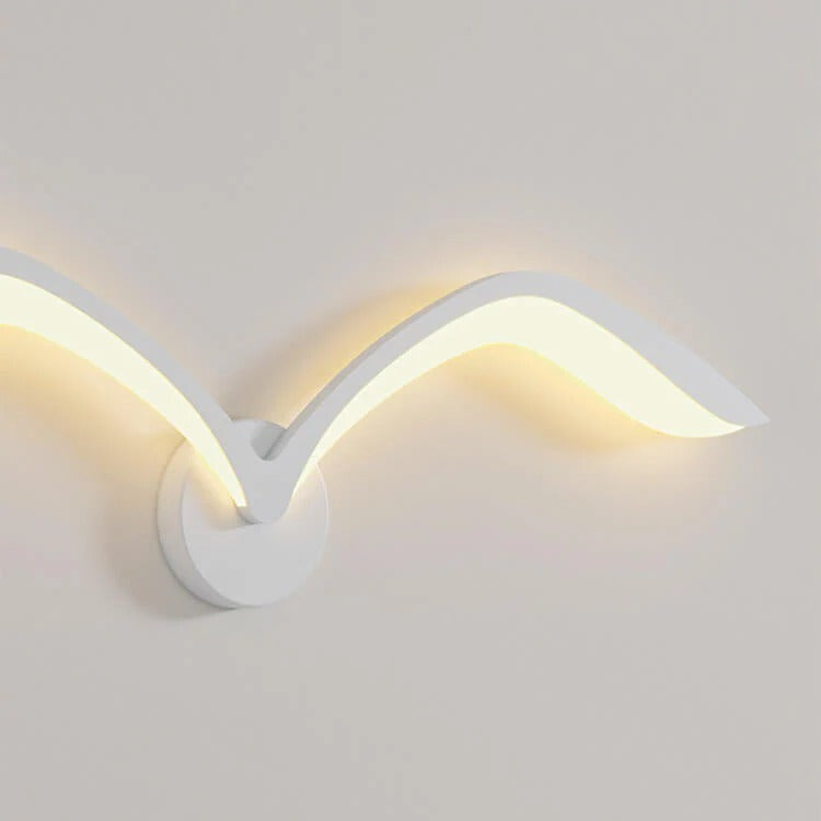 Nordic Minimalist Seagull 1-Light LED Wall Sconce Lamp