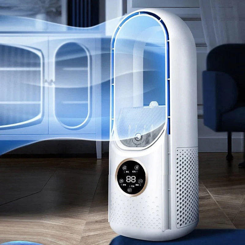 Bladeless Portable Air Conditioner | Ergonomic Design &  Ultra-Quiet Ideal for Home and Office Use