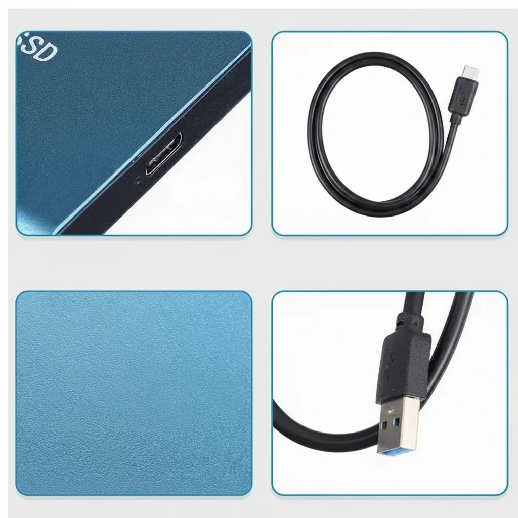 Portable External Hard Drive SSD High Speed USB Memory 128TB