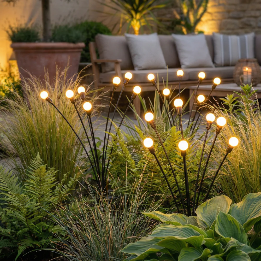 Elegant Solar Firefly Garden Lights | Outdoor Lighting with Lumens for Gardens or Patios