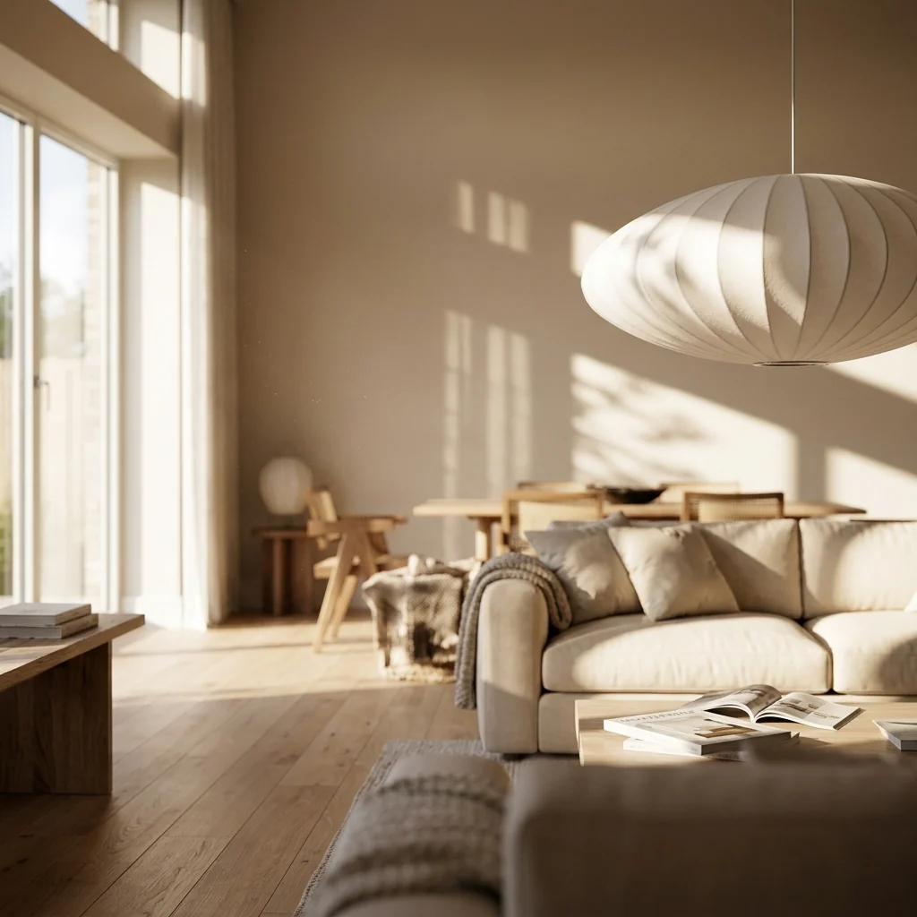 Silk Japanese Wabi Sabi Pendant Light