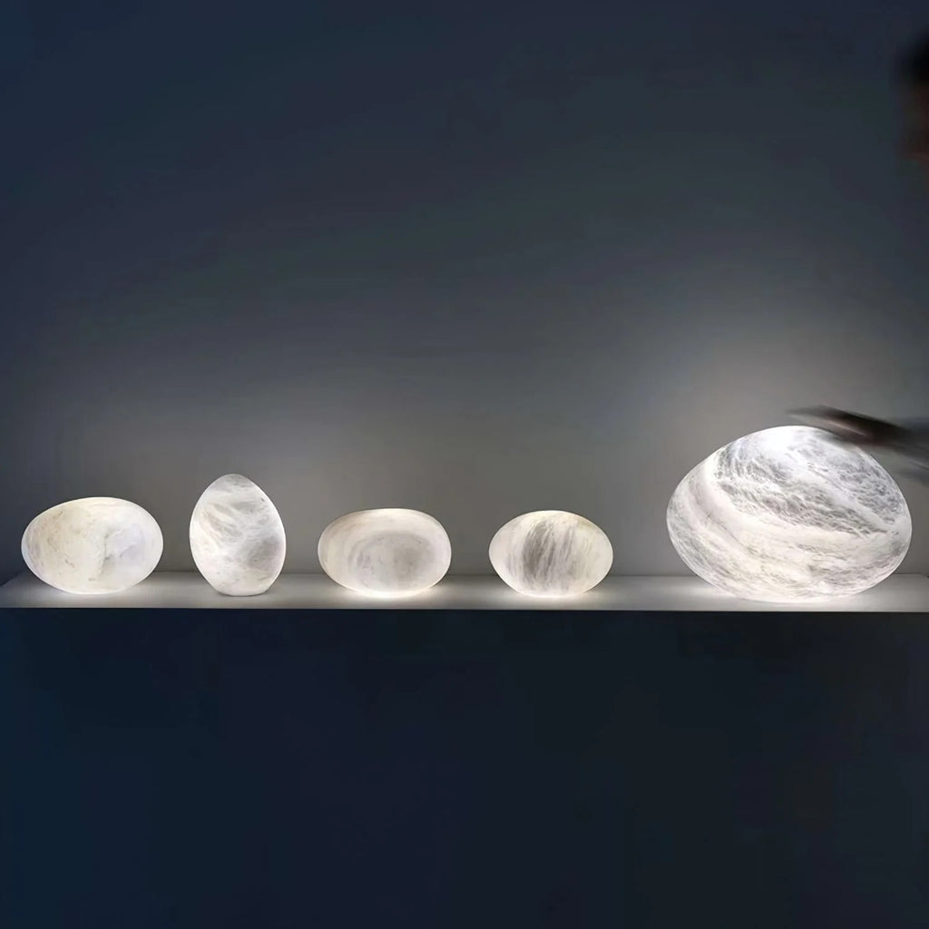 Elegant Pendant Light Brass Alabaster Adjustable Height