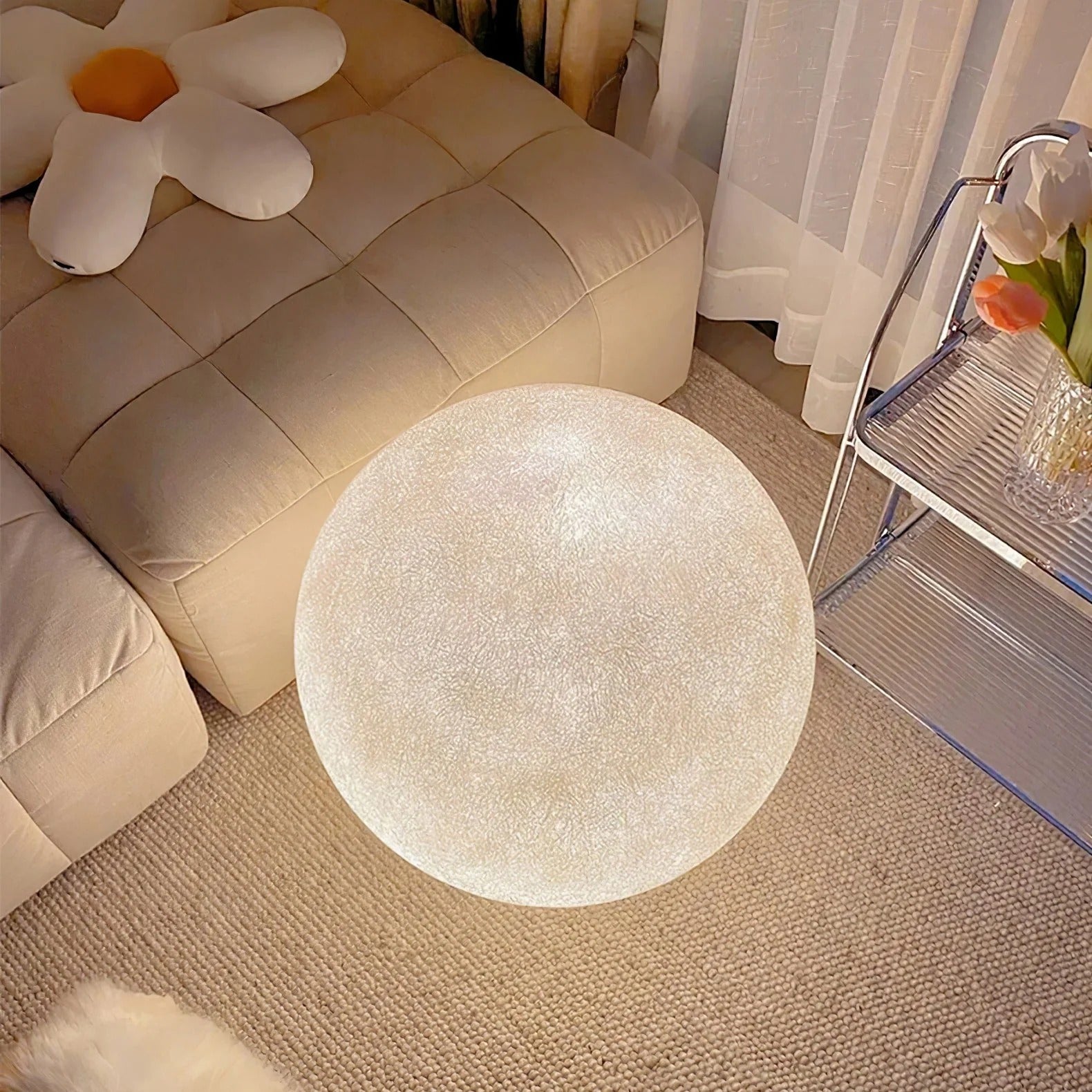 3D Moon Lamp Table LED Dimmable Bedside Night Light Bedroom Home Decor