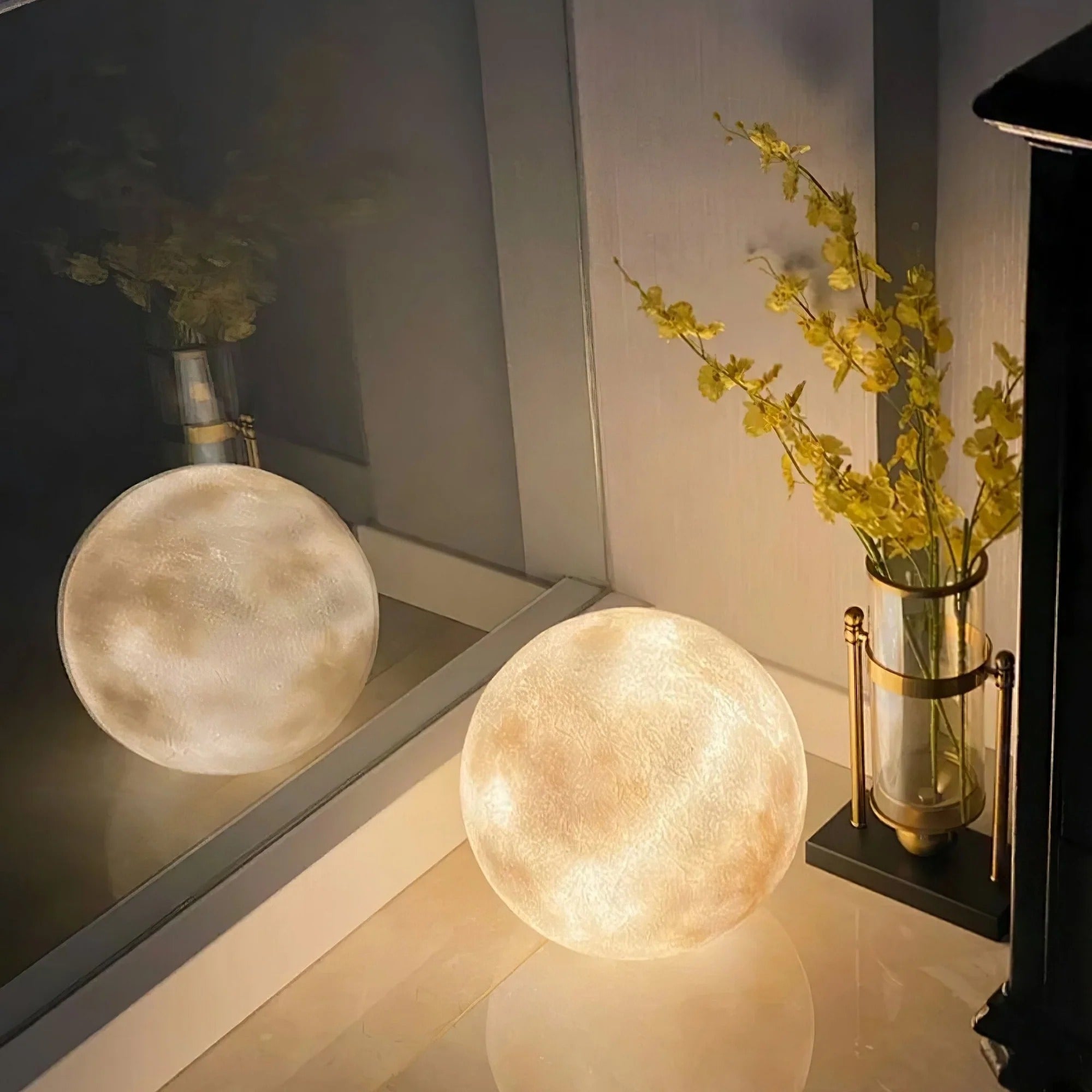 3D Moon Lamp Table LED Dimmable Bedside Night Light Bedroom Home Decor