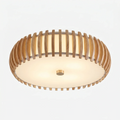 Elegant Wood Ceiling Light with Circular Design