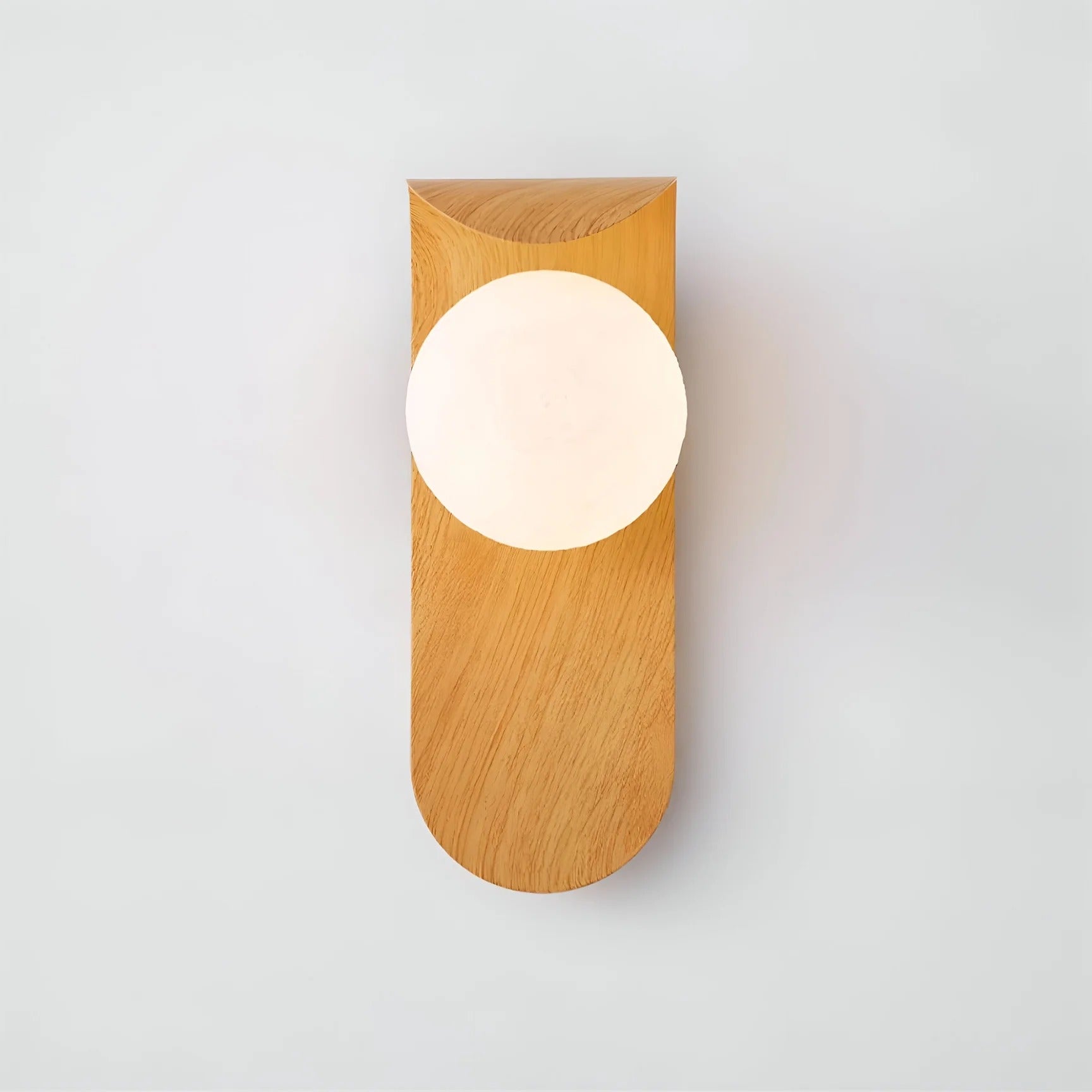 Scandinavian Wood Globe Wall LED 1-Light