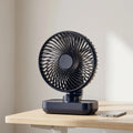 Rechargeable Oscillating Desk Fan - Cooling Office Spaces