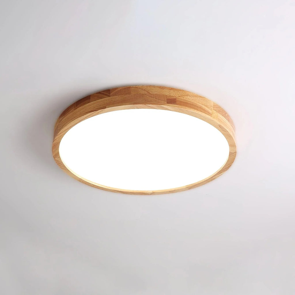 Scandinavian Wooden LED Ceiling Light Fixture – Modern Mount Design