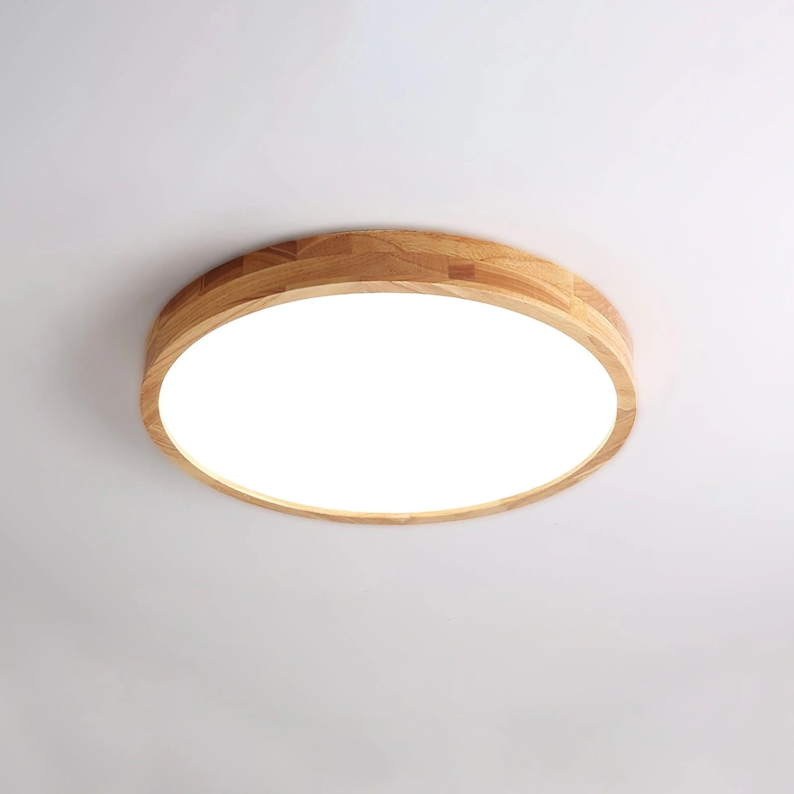 Scandinavian Wooden LED Ceiling Light Fixture – Modern Mount Design