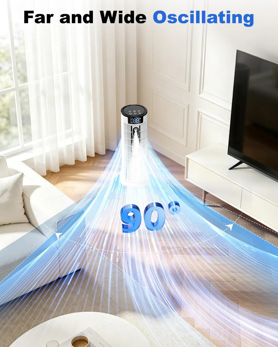 Portable 4-in-1 Room Cooler with Remote Control and Timer