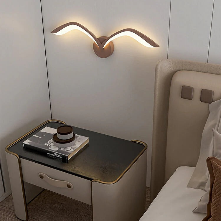 Nordic Minimalist Seagull 1-Light LED Wall Sconce Lamp