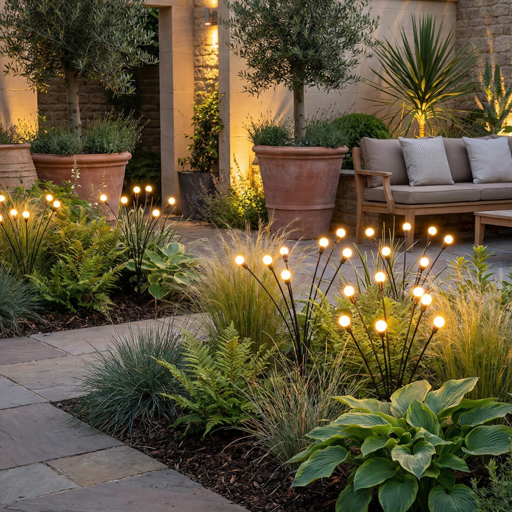 Elegant Solar Firefly Garden Lights | Outdoor Lighting with Lumens for Gardens or Patios