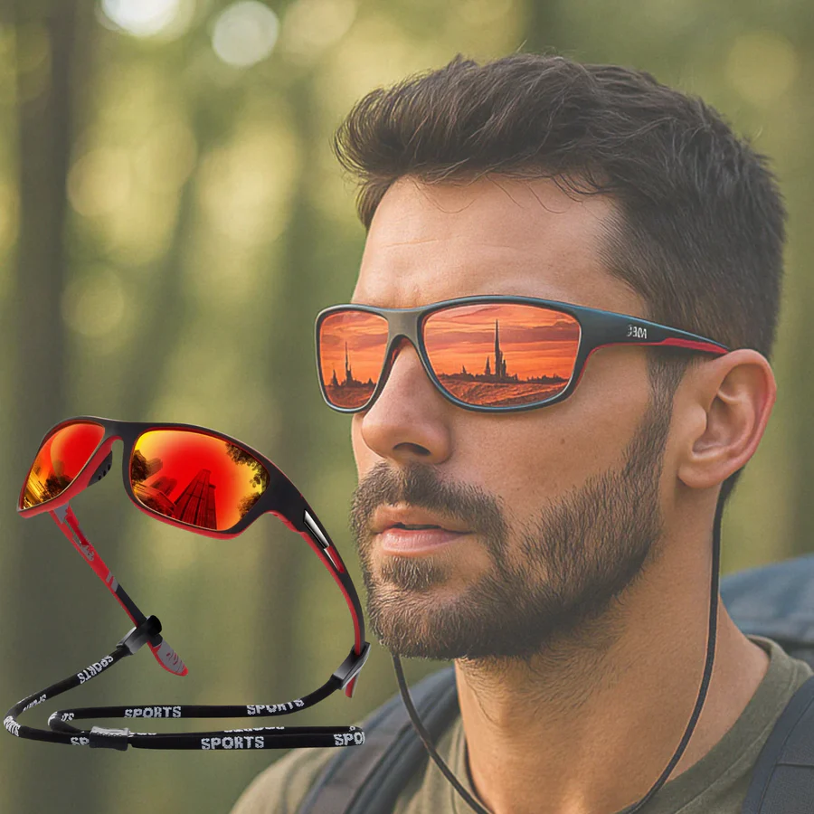 Men’s Polarised Sports Sunglasses – UV Protection & Lightweight Design