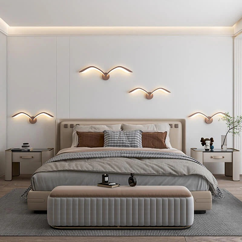 Nordic Minimalist Seagull 1-Light LED Wall Sconce Lamp