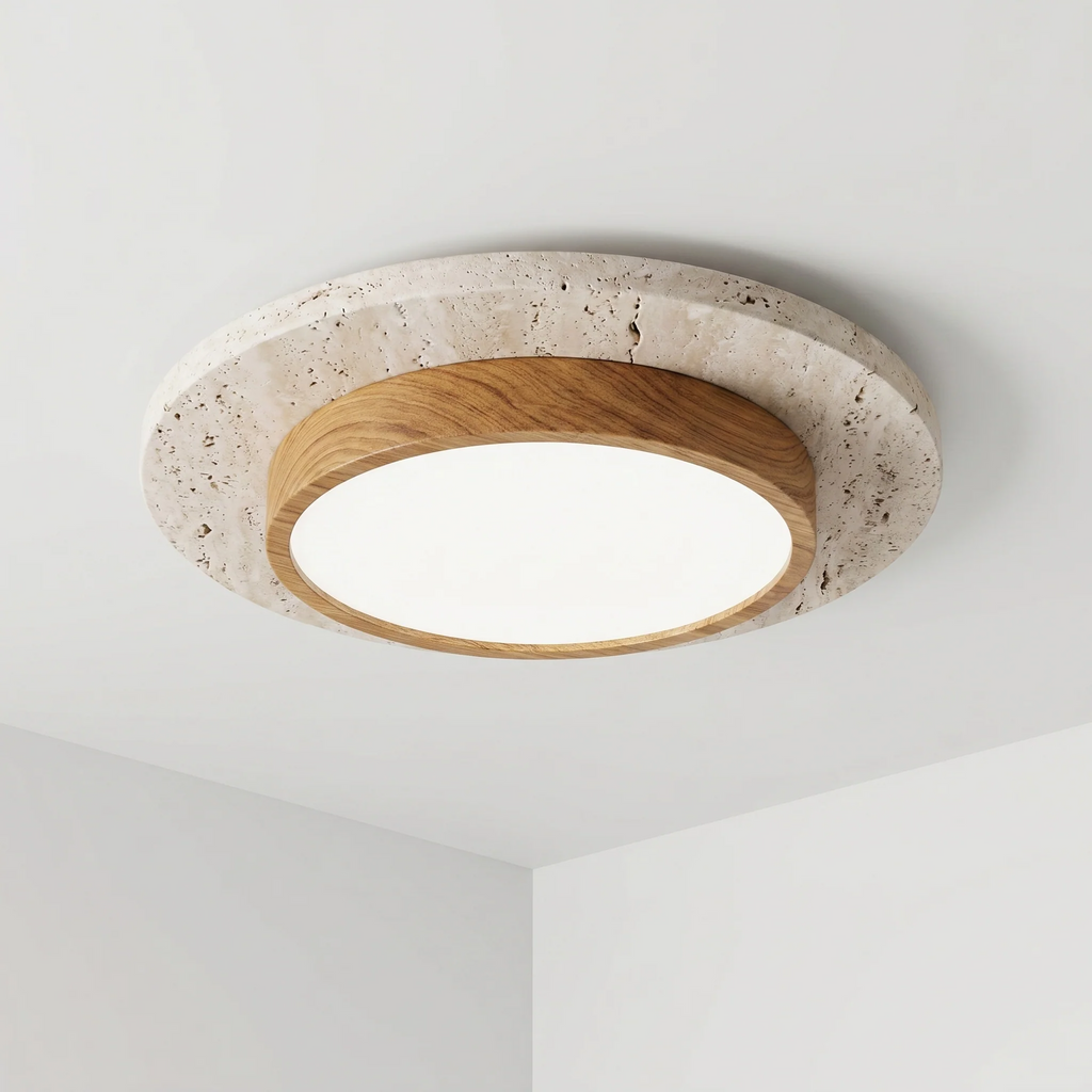 Nordic Wood LED Flush Mount Ceiling Light